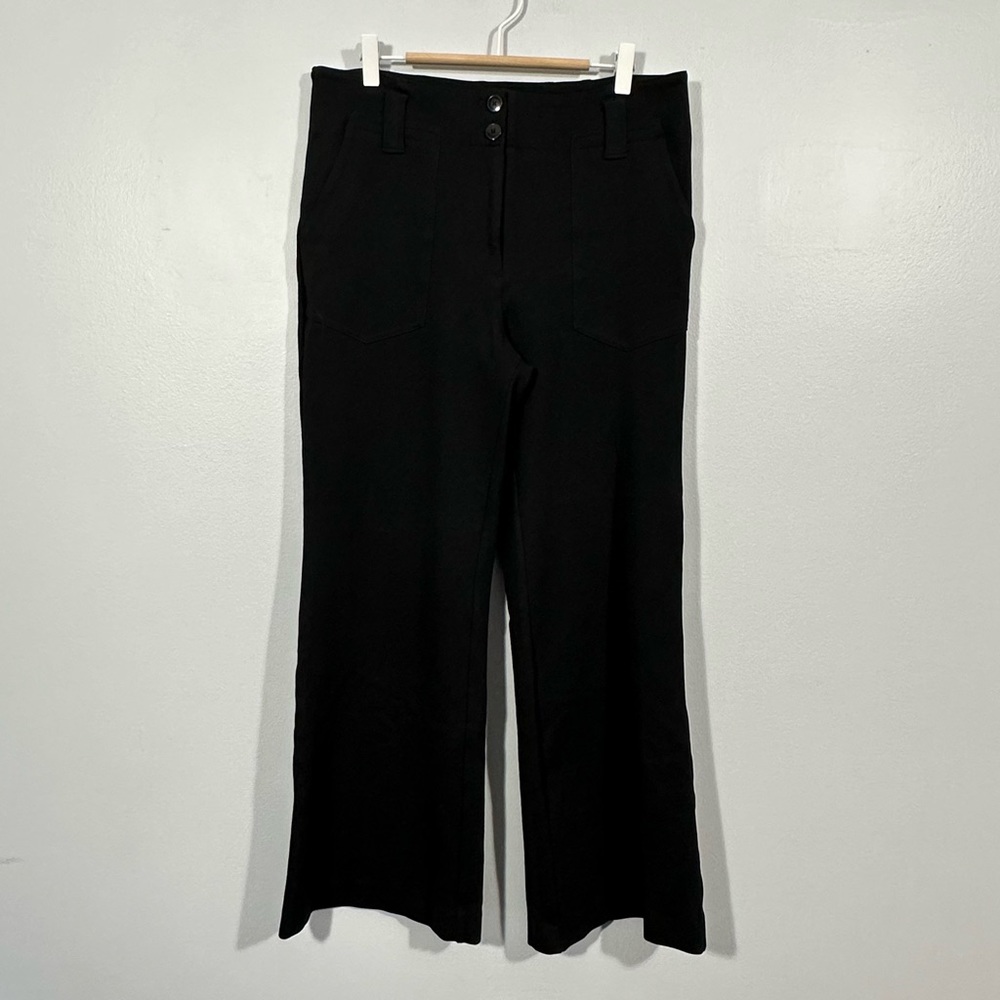 Anthropologie Naomi Ponte Black Flare Pants